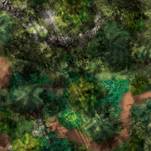 Load image into Gallery viewer, Jungle Rug 90x90cm Right, STAR WARS LEGION® compatible