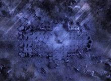 Load image into Gallery viewer, The Dark Chapel - by Night with deployment zones (60x44 inches, 153x112 cm)