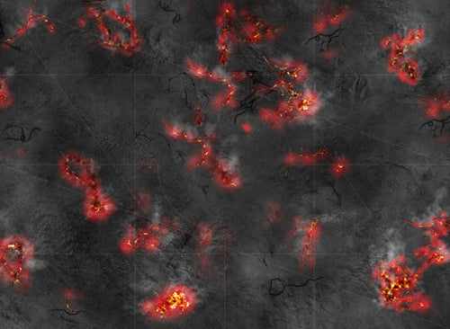 60x44 pouces (153x112cm) Chaos, avec marquages Pariah Nexus