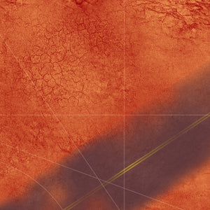 Desert Road avec zones de déploiement (60x44 pouces, 153x112 cm)