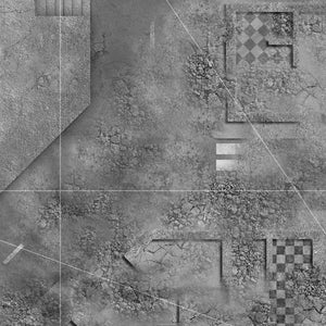 Fallen City partie 2 avec zones de déploiement (60x44 pouces, 153x112 cm)