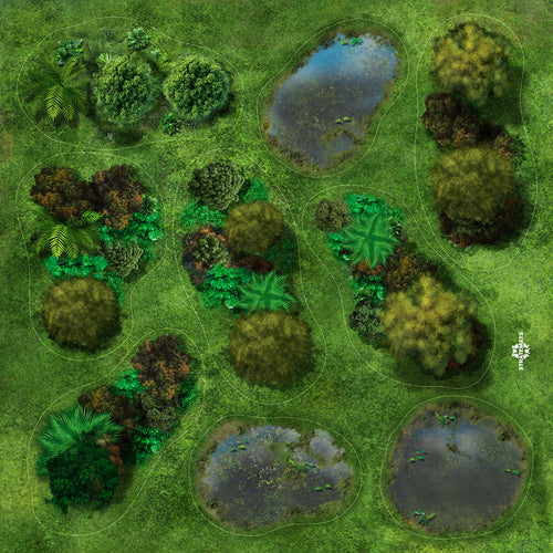 Kit Overlays Forêts et Marais Lost City (pour figurines 28mm)