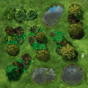Kit Overlays Forêts et Marais Lost City (pour figurines 28mm)