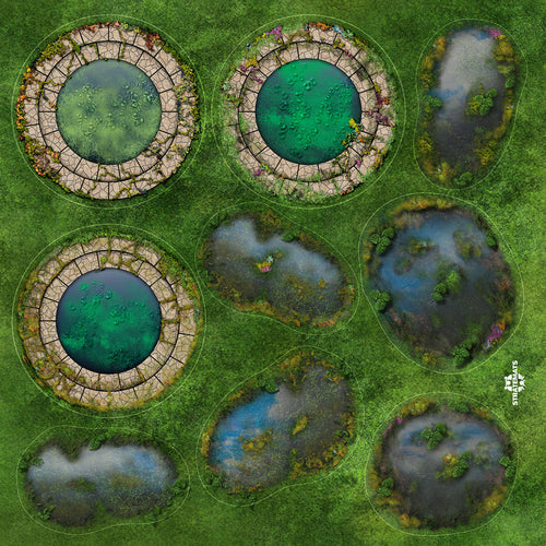 Kit Overlays Bassins et Marais Lost City (pour figurines 28mm)