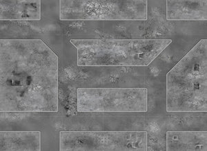 Ruines et pavés 1 avec zones de déploiement (60x44 pouces, 153x112 cm)