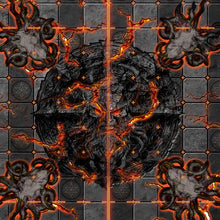 Charger l&#39;image dans la galerie, Terrain FANTASY FOOTBALL EVIL DWARVES 90x73cm cases 34mm