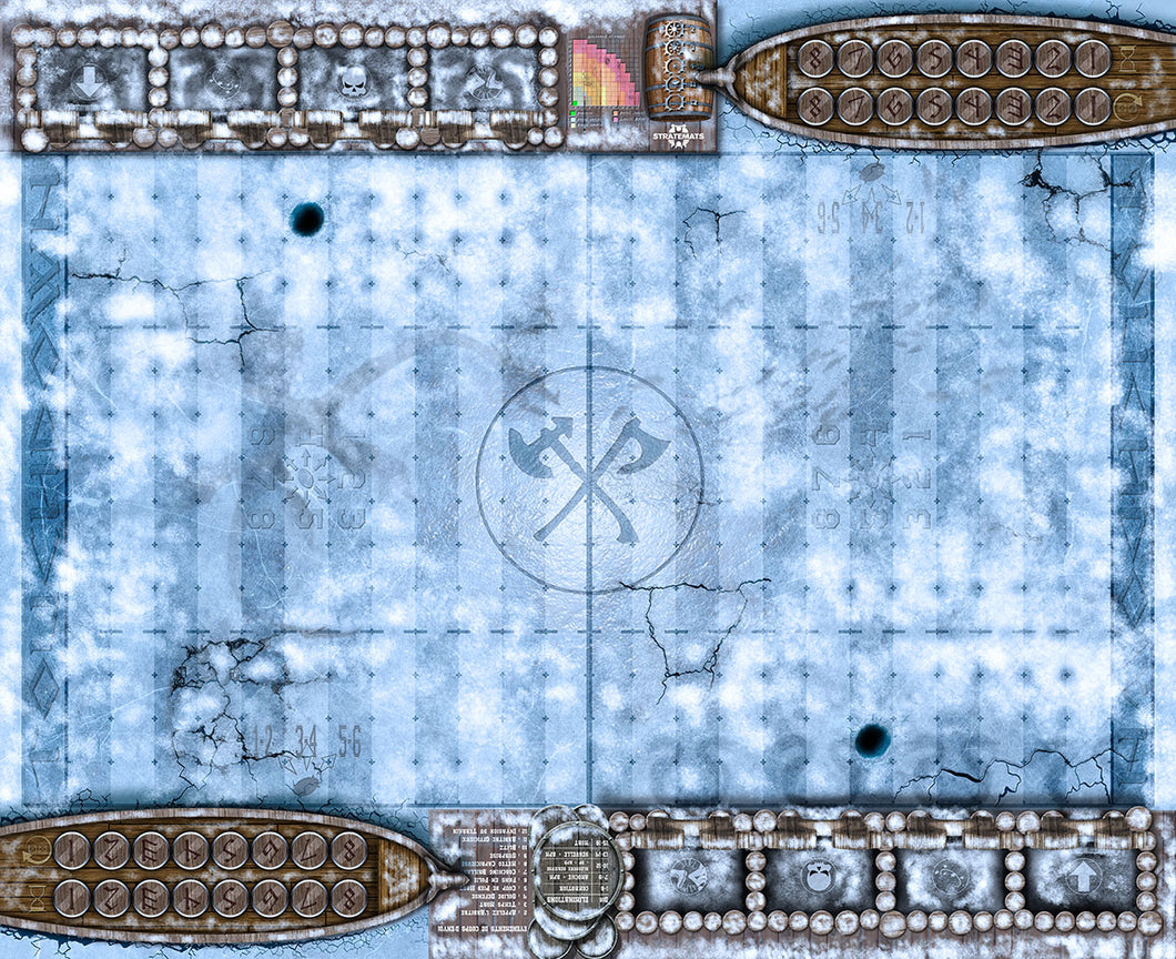 Terrain FANTASY FOOTBALL NORDIQUES 90x73cm cases 34mm