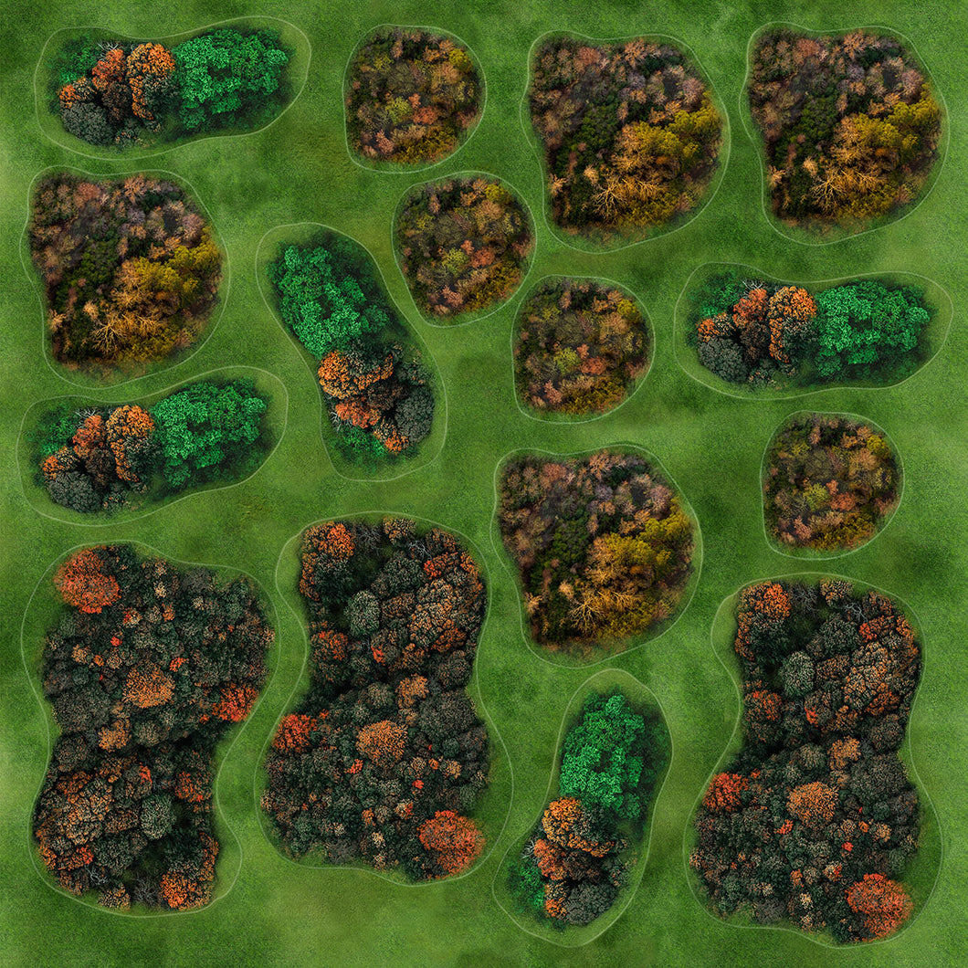 KIT DÉCORS OVERLAYS FORÊTS : format 61x61 cm (2x2 feet)