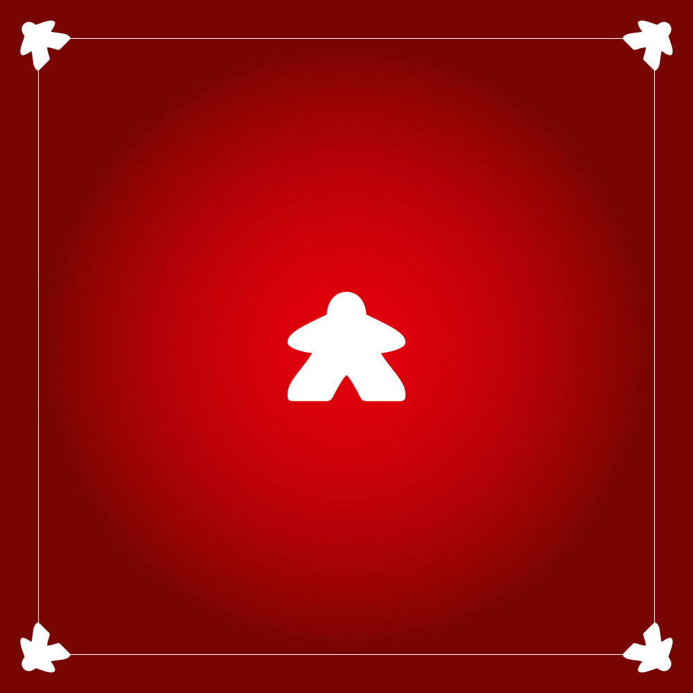 Tapis de Jeux Meeple Rouge 90x90 cm