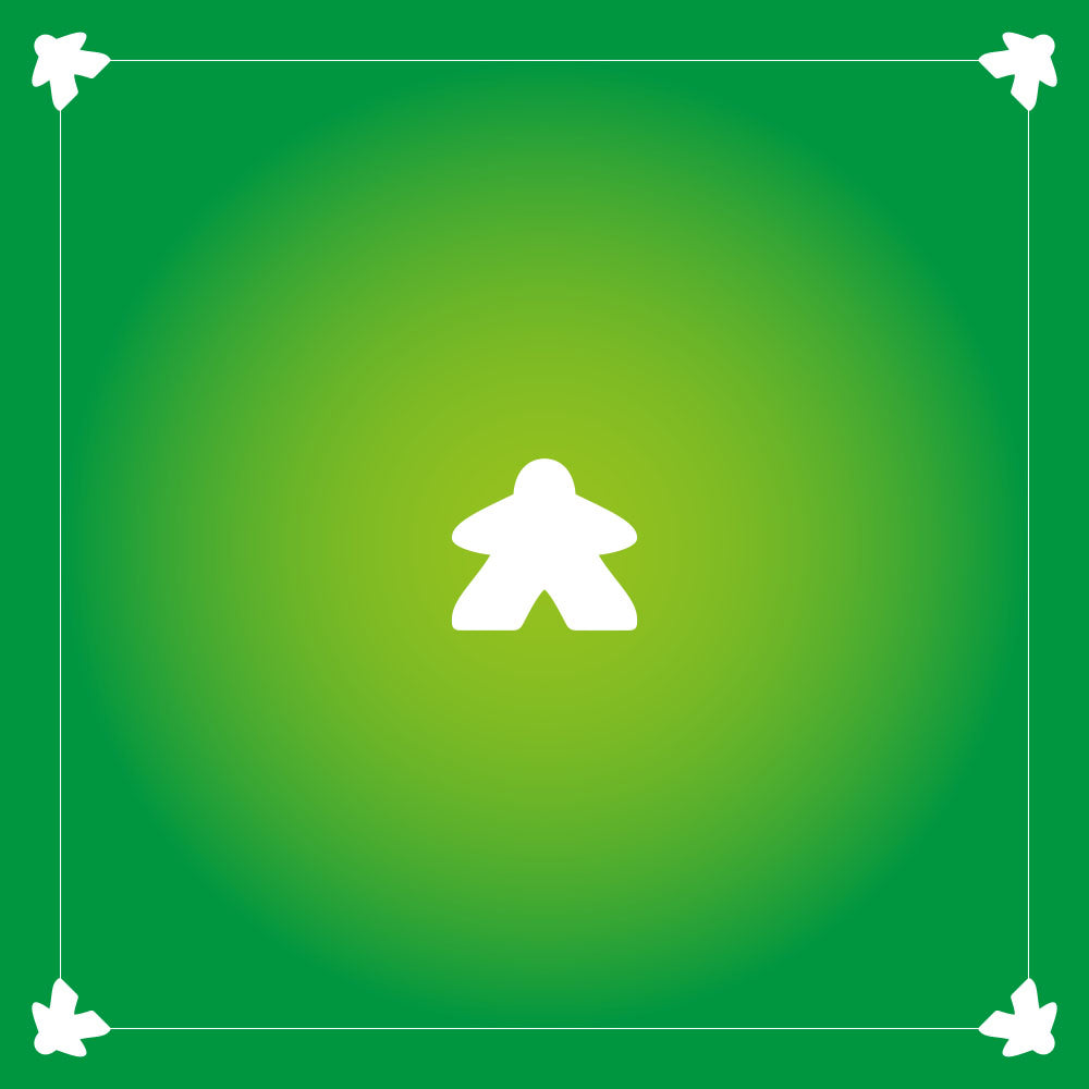 Tapis de Jeux Meeple Vert 90x90 cm