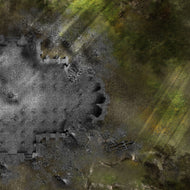 The Dark Chapel - by Day right part (3x3 feet)